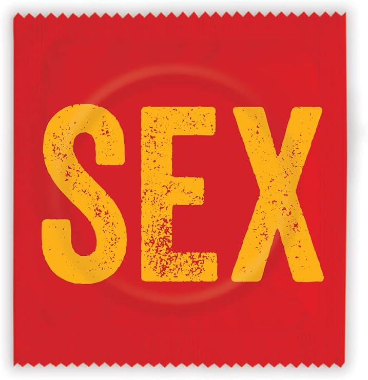 Brainbox Candy - Funny Novelty Condoms - 'Sex' - Cheeky Gift Ideas for Him Her - Hilarious Joke Present for Men Women - Lubricated Natural Latex