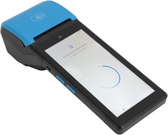 Jectse POS PDA Receipt Printer, Support 4GLTE WiFi 5.5 Touch Screen Thermal POS Receipt Printer for Cafe for Grocery Store (Eurasia)