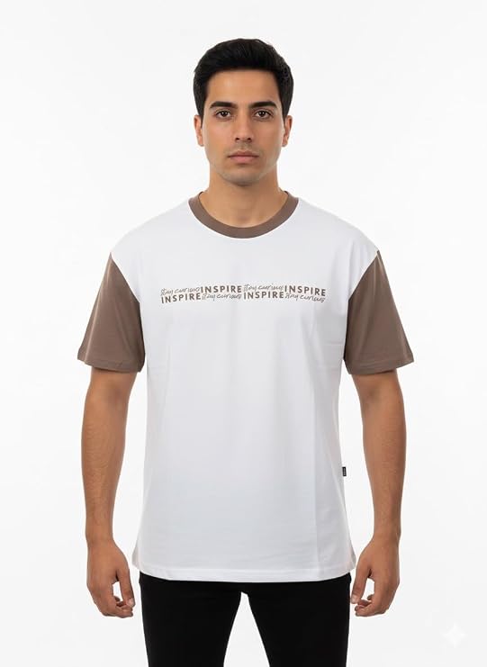 Oversize tşört düz yaka%100 pamuk