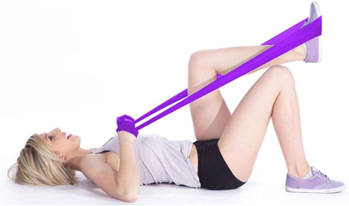 Leyaton Elastik Genişletici Streç Egzersiz Lastik Bant Fitness Ekipmanları Mor, 150MRELSC