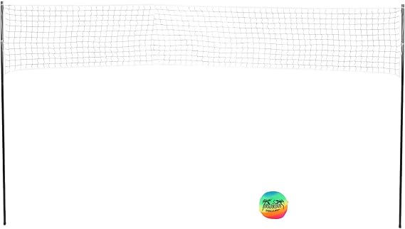 Portable Professional Volleyball Set with Strong Support System for Beach and Outdoor Activities