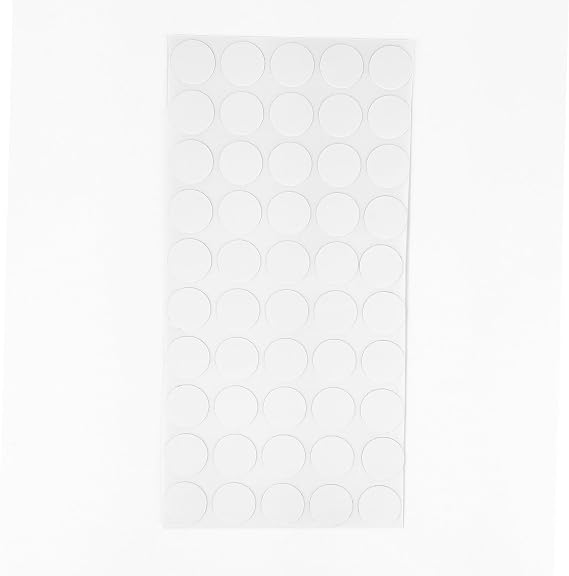 FURNDIY Vida Çivi Gizleyici Tapa 21mm x 50 Parça | Çivi Deliği İçin Gizleyici Sticker | Kendinden Yapışkanlı Vida Tapası (Beyaz)