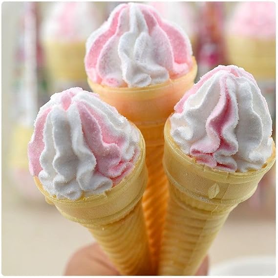 Ice Cream marshmallows,Strawberry marshmallows(10/20/30/60pcs) Healthy snacks,instant pastries,Dim sum,Confectionery,Sweets Gifts,desserts,Soft candies,Vegan,delicious snack gifts (30 pcs)
