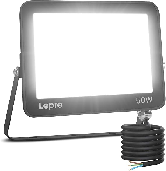 Lepro 50W Led Floodlight Outdoor, 5000lm LED Security Lights [Energy Class F]