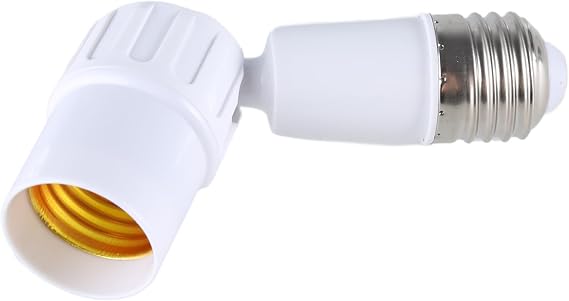 Light Socket Extender E26 Bulb Extender Extension Adjustable Light Socket Adapter Rotatable Light Converter
