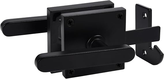 Befun Heavy Duty Double Sided Gate Latch, Aluminum Garden Gate Latch