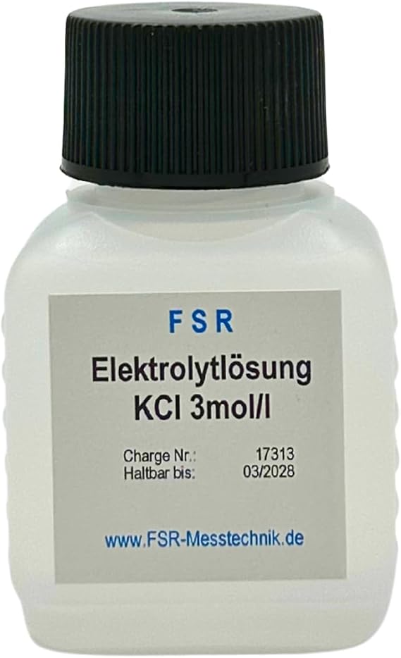 KCL Potassium Chloride Solution 50 ml KCL 3 MOL/l Storage Solution Buffer Solution for pH and Redox Electrode