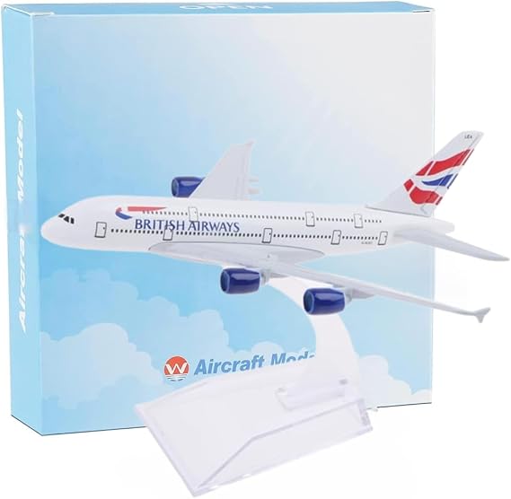 1/400 Scale Compatible British Airways A380 Airplane Model Alloy Diecast Plane for Collection