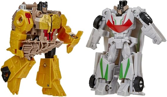 Transformers Bumblebee Cyberverse Adventures Dinobots Unite Toys Dino Combiners Wheelgrim 2'li Paket Aksiyon Figürleri, 6 Yaş ve Üzeri, 11,4 cm