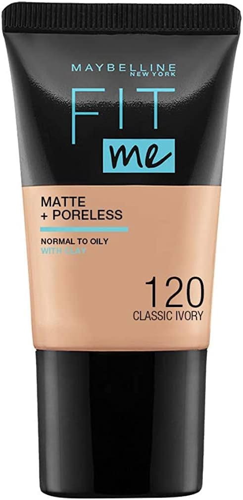 Maybelline Fit Me Matte + Poreless Foundation - 120 Classic Ivory - 18 ml