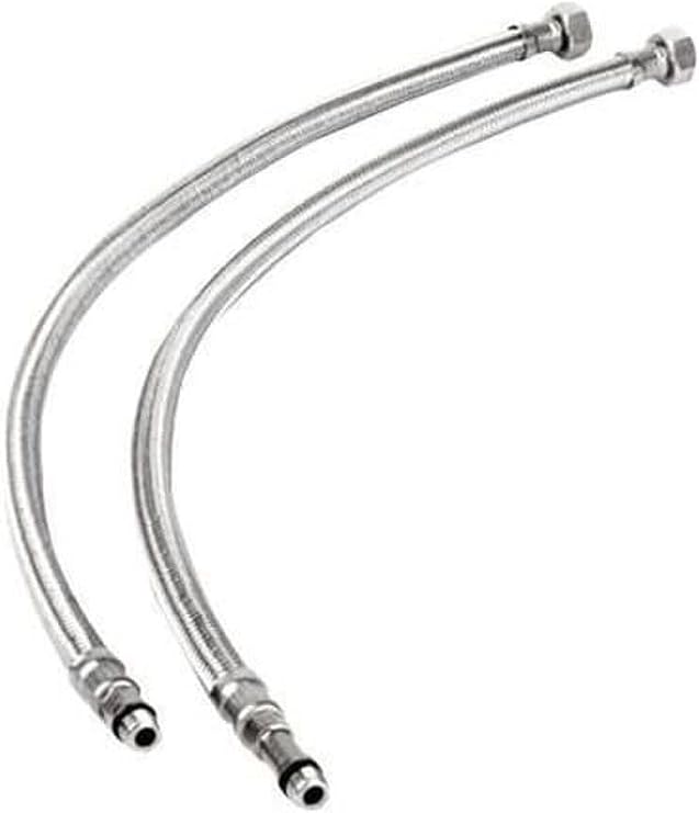 Batarya Flex Hortum 3/8-M10 50 Cm Kısa Uç (2 Adet)