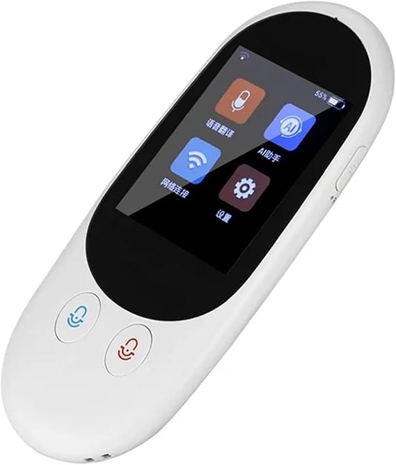 Language Translator Device, Smart Instant Voice Translator F1A Translation Support 119 Real Time Multi-Languages Portable Translate Machine Device(Bianco)