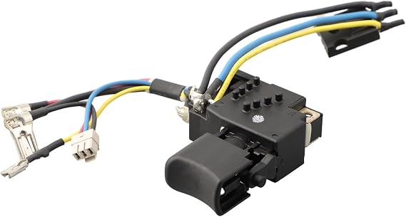 Trigger Switch Replacement Part 650724-4 6506824 Compatible with DHP458 DDF458 BHP448 Cordless Drill On Off Button Repair Component Plastic Metal Fit