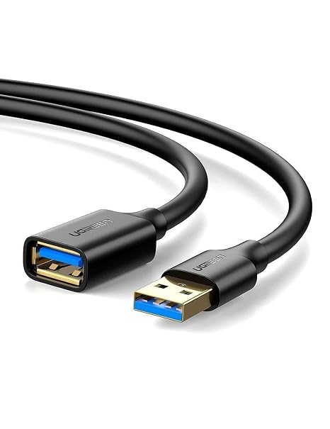 Ugreen USB 3.0 Uzatma Kablosu 1.5 Metre, Siyah