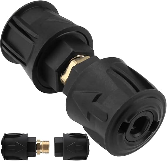 High Pressure Quick-Fitting for Karcher Hose Connector Gun and Power Washer, M22 14MM Quick Release Adaptor for Karcher K2 K3 K4 K5 K6 K7 Female Fittings