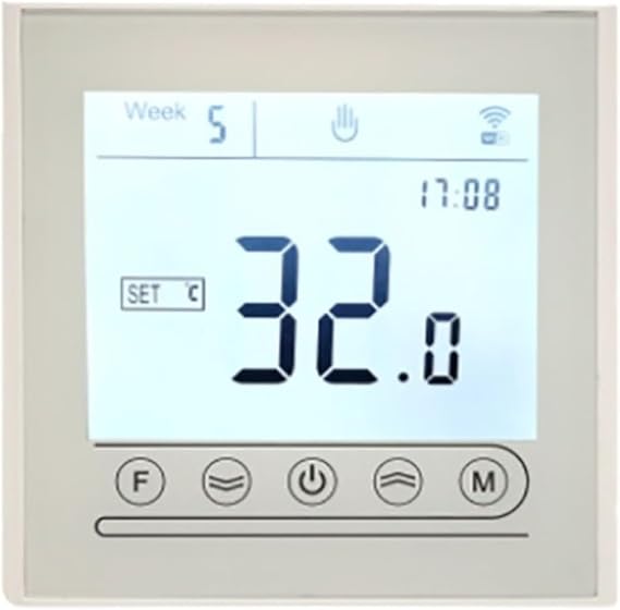 Programmable Thermostat With WiFi And Touchscreen, Remote Access Temperature Control For Home Heating, Compatible With For Alexa, 5+2 Day Programmable(1)