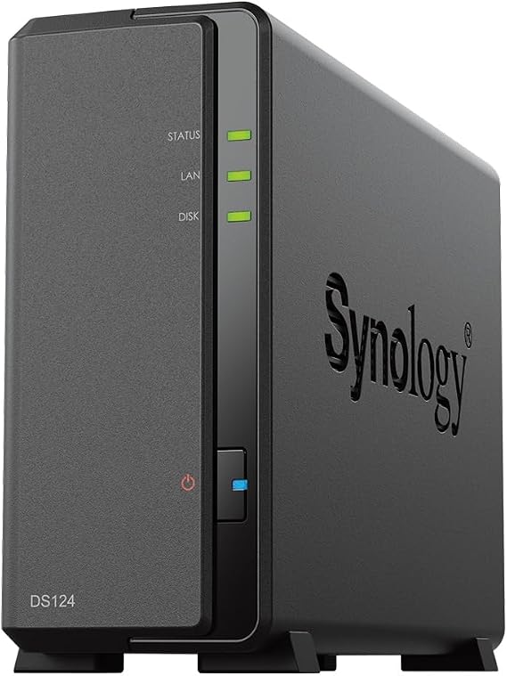 Synology NAS Kit 1 Bay DS124/G With Guidebook Quad Core CPU 1GB Memory Designed for Mid-Level Users Domestic Regular Distributor Field Lake Product Telephone Support Available DiskStation