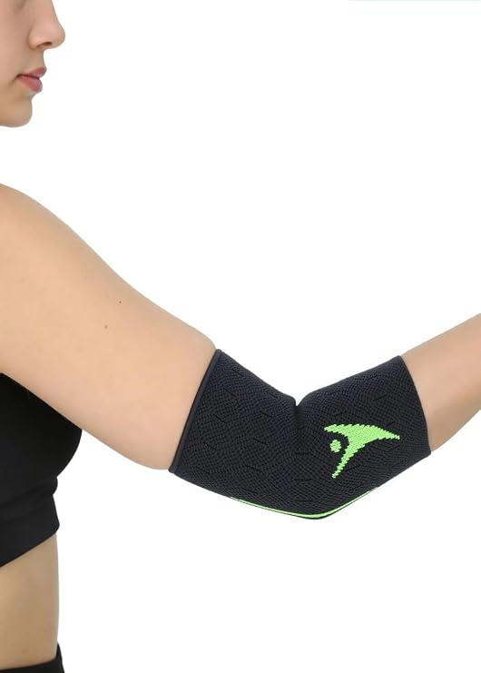 Bluewell Ortopedik Dirseklik | Sporcu Dirsek Destekliği | Örme Elastik Koruyucu | Tenis, Fitness, Voleybol, Antrenman İçin | Unisex
