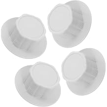 4pcs White Plastic Playground Screw Covers for Slide Replacement Parts, Weather Resistant Rounded Nut Caps for Secure Protection on Outdoor Playground Equipment
