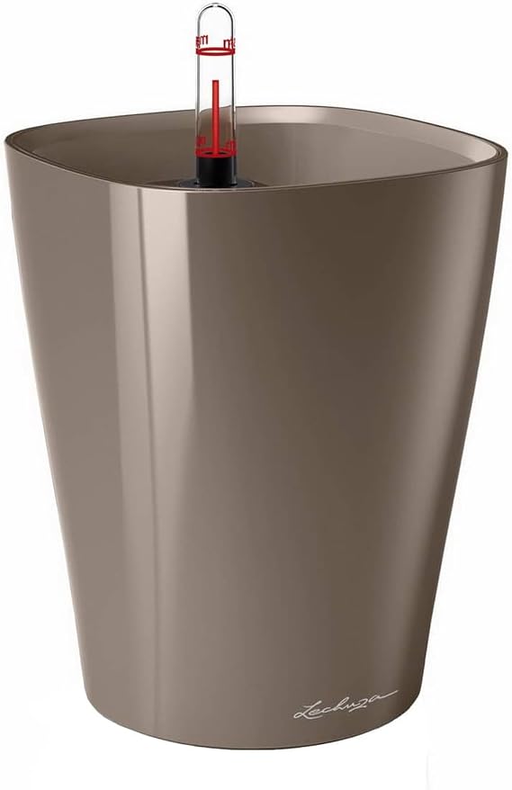Lechuza 14904 - Deltini Premium Complete Kit Pot, Taupe (14 x 18)