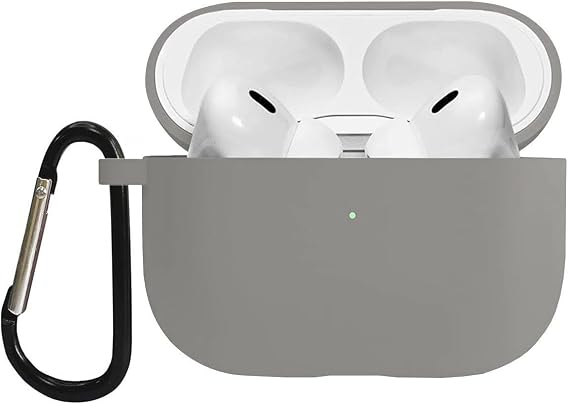 Microsonic AirPods Pro 3 Liquid Silicone Lansman Gri [AirPods Pro 3 ile Uyumlu Kılıf - Gri]