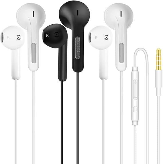 Wired Earphones In Ear Headphones Wired ear buds 3.5mm jack head phones