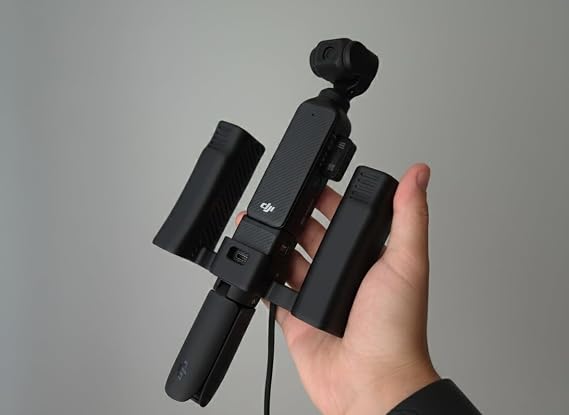 DJI Osmo Pocket 3 Uyumlu Uzatma Aparatı ve Tutma Kolu - Ergonomik Grip Stand Seti