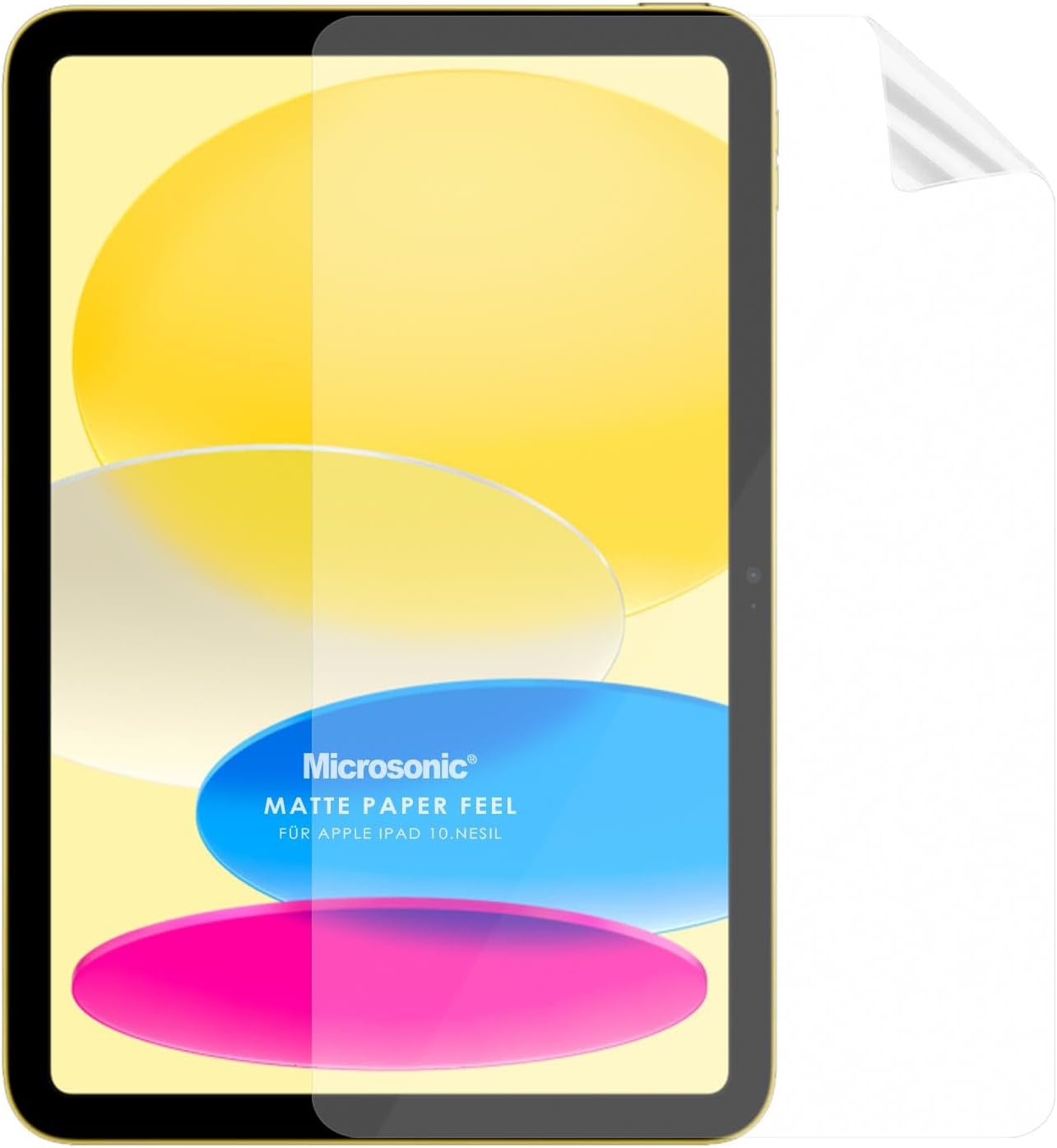 Microsonic Apple iPad 11.Nesil 2025 A3354-A3355 Paper Feel Kağıt Dokulu Mat Ekran Koruyucu [iPad 11.Nesil 2025 ile Uyumlu Ekran Koruyucu - Şeffaf]