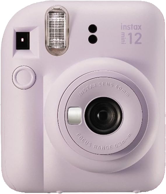 Instax Fujifilm Mini 12 Cameras+Hanger+pil (LILA)