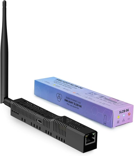 Xnbada SLZB-06 - Zigbee 3.0 USB/WiFi/Ethernet Gateway Coordinator, Universal Zigbee Adapter for Home Assistant/Zigbee2MQTT/ZHA