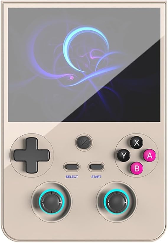 477V Handheld Game Console, 4.7 Inch, 12GB+256GB with 256G TF Card, 120Hz High Refresh Rate Gaming Device, Black (White)