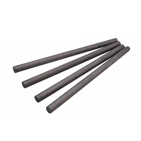 Solid Graphite Stick 20Pcs Graphite Electrode Cylinder Rods, Black Carbon Bars, Crucible Melting Sticks for Industry Tools(14X350mm)