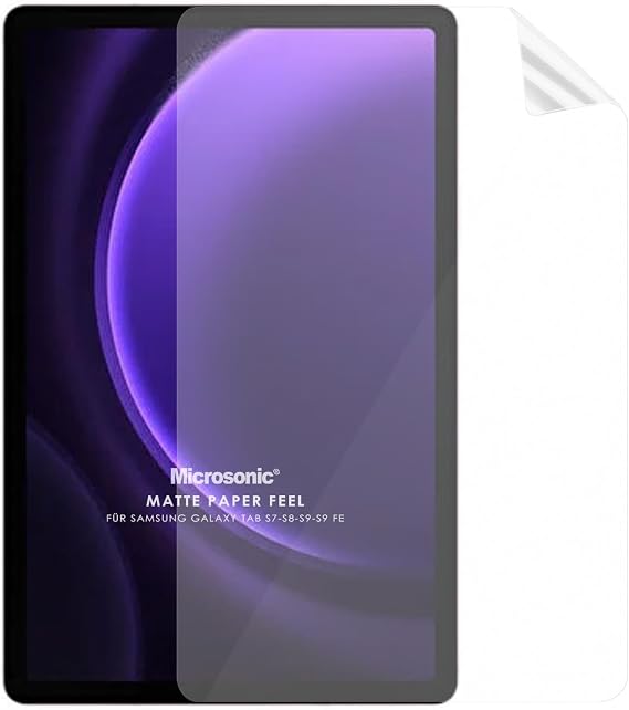 Microsonic Samsung Galaxy Tab S10 FE Paper Feel Kağıt Dokulu Mat Ekran Koruyucu [Galaxy Tab S10 FE X520 ile Uyumlu Ekran Koruyucu - Şeffaf]