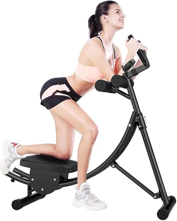 Ab Vertical Core Toner Ab Trainer Workout Machine Fitness Equipment Abdominal Crunch Coaster Home Gym Height Adjustable with Counter