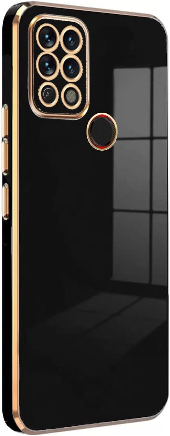 Microsonic TECNO Pova için Kılıf Olive Plated Siyah [Pova ile Uyumlu Kılıf - Siyah]