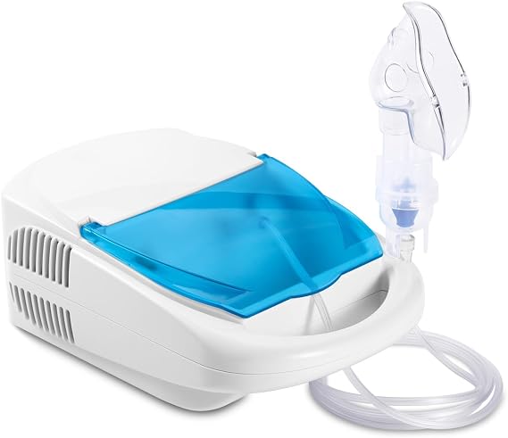 Nebuliser Machine for Adults and Kids Compressor Nebulizer Compact Inhaler with Portable Design and Built-in Storage Box for Home Use (Nebulizer)