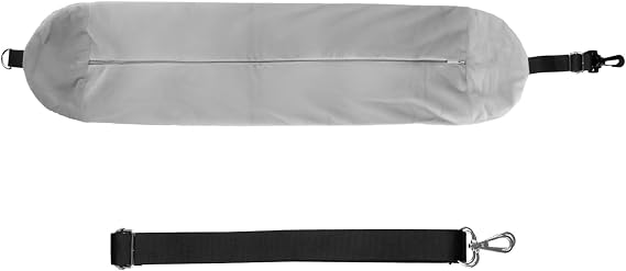 Stuffable Neck Pillow for Travel,Fillable Neck Pillow with Adjustable Straps,Soft Washable Without Filling,Space Saving for Airplane,Train,Car Trips(Grey)