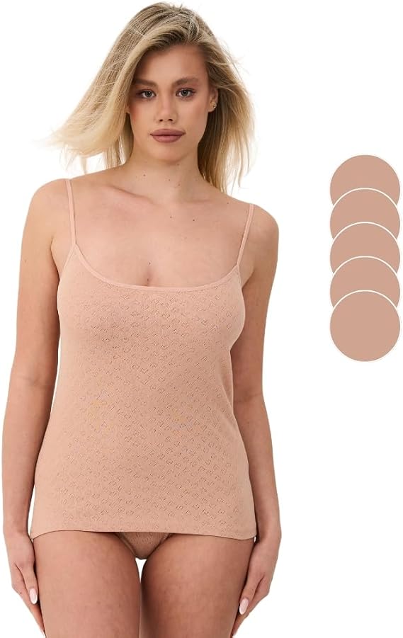 ALYA UNDERWEAR Kadın Atlet%100 Pamuk İp Askılı Kalp Desenli Ribana Kumaşlı 5'li Paket
