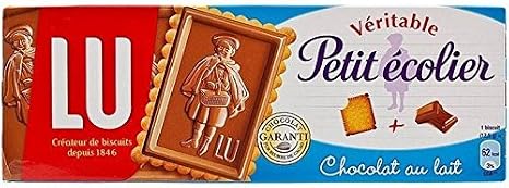 Lu True Petite Ecolier Milk Chocolate Biscuit 5.3 oz 150 g - LU Veritable Petit Ecolier Milk Chocolate Biscuits 5.3 oz 150 g Parallel import goods