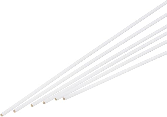 sourcing map 6Pcs Brass Brazing Rods Flux Coated, Phosphor Copper Solder, Low Temperature Welding Sticks 3/32"x9/64"x20" for Copper Repair, HVAC