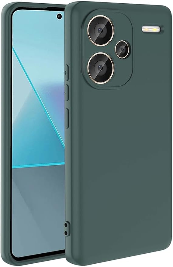 Spia Xiaomi Redmi Note 13 Pro Plus 5G ile Uyumlu Kılıf Koyu Yeşil Lansman Kapak Orijinal (Xiaomi Redmi Note 13 Pro Plus 5G ile Uyumlu, Koyu Yeşil)