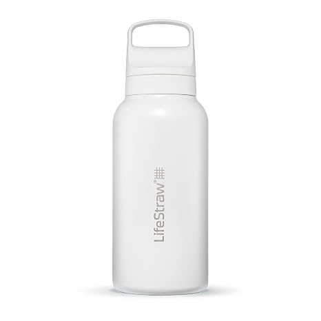 LifeStraw Go Series - Insulated Stainless Steel Water Filter Bottle for