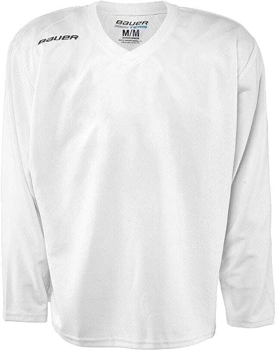 Bauer Ice Hockey S17 Flex Practice Training Jersey Shirt Senior (White, XL)