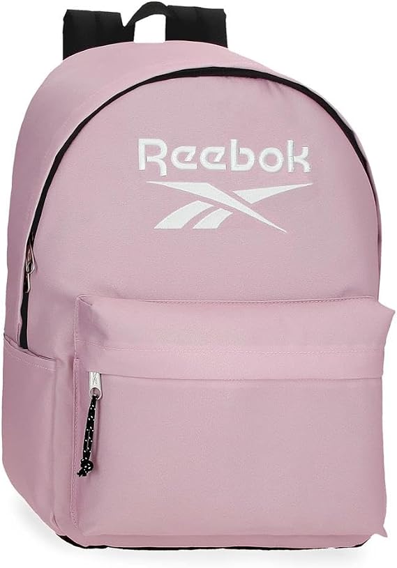Reebok Boston, mochila escolar, mochila negro y azul fabricada en poliéster, Tirantes anchos, ergonómicos y acolchados, varios compartimentos, de Joumma Bags