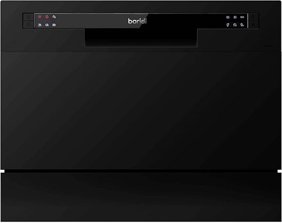 Baridi Table top dishwasher, 6 place settings and 6 programmes - Black - DH85 [Energy Class F]