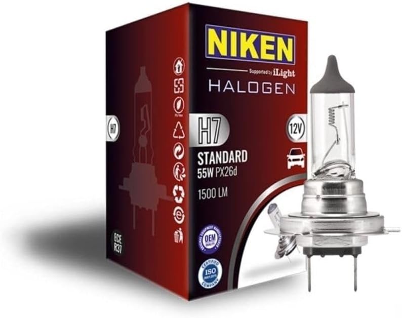 NIKEN Ampul NIKEN 12V H7 55W Halojen Px26D NKN 062 001 01 05