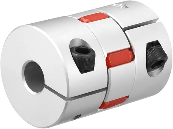 Sourcingmap Shaft Coupling 12mm to 14mm Bore L55xD40 Flexible Coupler Joint for Servo Stepped Motor