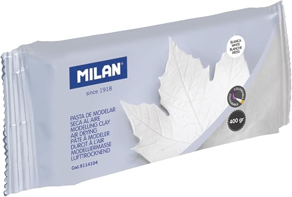 Milan Pasta de modelar blanca 400 g
