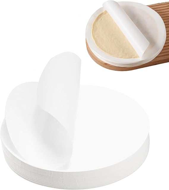 300 Pcs Parchment Paper, 20cm Siliconised Greaseproof Circles