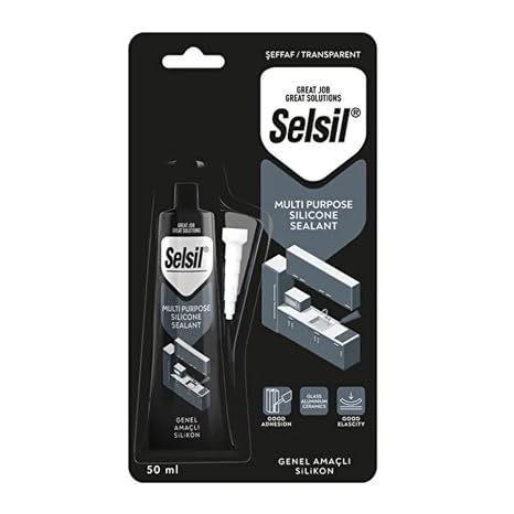 Selsil Genel Amaçlı Şeffaf Tüp Silikon 50 ML